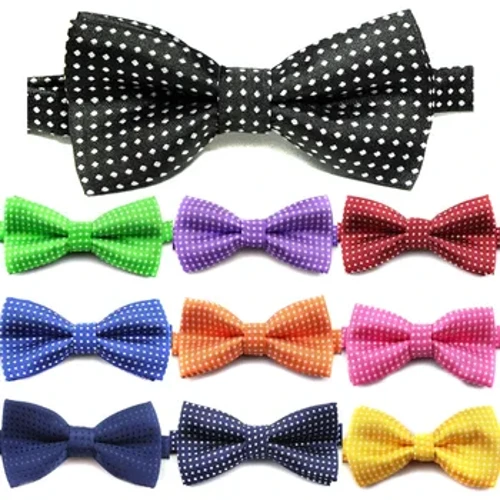 Thời Trang Trẻ Em Chính Thức Cotton Thắt Nơ Kid Cổ Điển Chấm Bowties Bướm Sắc Tiệc Cưới Bé Trai Bowtie Tuxedo Quan Hệ