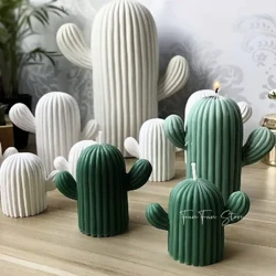 Llwydni Cactus Cannwyll Silicôn Efelychu DIY Addurniadau Sudd Plaster Llwydni Silicôn Addurn Cartref Crefftau Gwneud Offer