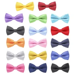 Kindermode Formele Dot Bowtie Herbruikbaar en gemakkelijk schoon te maken Dot Pre-gestrikte vlinderdas voor meisjesjongens