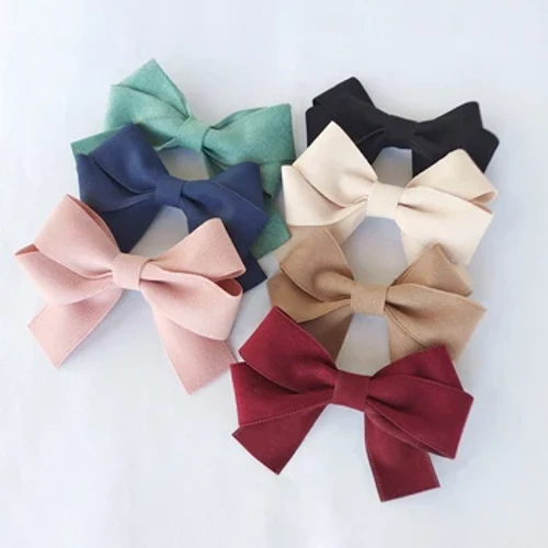 Nā keiki 1-10 Makahiki Bowtie Fashion Pāʻina male ʻO ka makana Satin ʻO ka waina ʻulaʻula ʻeleʻele ʻeleʻele Hoʻoponopono i ka ʻāʻī Bow Tie Clip-Ma ka lā hānau pēpē