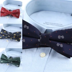 Y1UB Mænds sløjfe Formelle forretningsslips Håndlavede vævede sløjfer Mode teksturerede behagelige dressingtilbehør