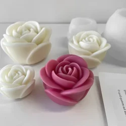 2024 Blodau Newydd Silicôn Candle Wyddgrug 3D Peony Blodau Sebon Gypswm Resin Llwydni Castio Offeryn Pobi Cacen Siocled DIY Rhodd Priodas