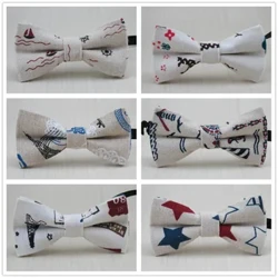 Imfashini Entsha I-Cute Baby Bow tie Abafana Amantombazane Ama-Bowtie Izingane Zibow Ties I-Cotton Linen Butterfly Tie Izimbali/I-Star Bowtie