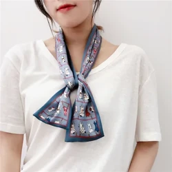 đầy màu sắc được buộc bằng dây buộc nơ đa năng 6*120cm trên cùng bằng lụa hai lớp dây truyền nhỏ cs1-cs5