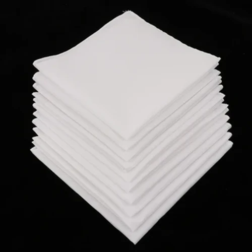 Erkekler üçin ak elýaglyklar Pagta meýdançasy Super ýumşak ýuwulýan Hanky ​​sandyk polotensasy jübü meýdançasy 28 x 28 sm jübüli polotensa