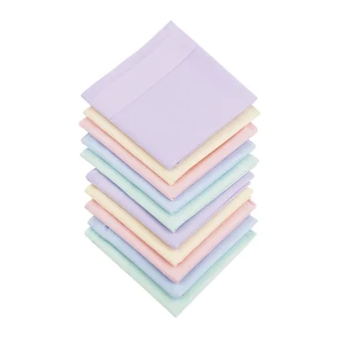10PCs Candy waihoʻoluʻu Handkerchief Plain Color Square Handkerchief Square Mixed kala Maʻemaʻe pulupulu huikau lima lima 40 X 40cm