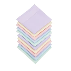 10 pcs Goxoki koloreko zapia Kolore arrunteko zapi karratua Kolore misto karratua Kotoi hutsa orraztua 40 X 40 cm