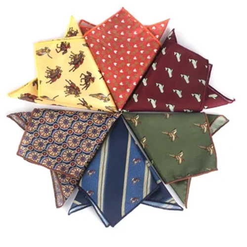 Animal Print Pocket Square For Mænd Kvinder Blomsterprint Dragter Tørklæde Herre Lommetørklæder Blødt Firkantet Lommetørklæde Håndklæder Tørklæder