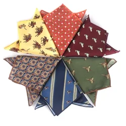 Djurtryck Pocket Square För män Kvinnor Blommönster Dräkter Näsduk Herrnäsdukar Mjuk fyrkantig näsduk Handdukar Halsdukar