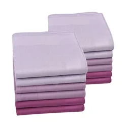 6/12 pezzi fazzoletto quadrato alla moda per uomo signori classico asciugamano in cotone tascabile in tinta unita per il regalo di Capodanno festa di nozze