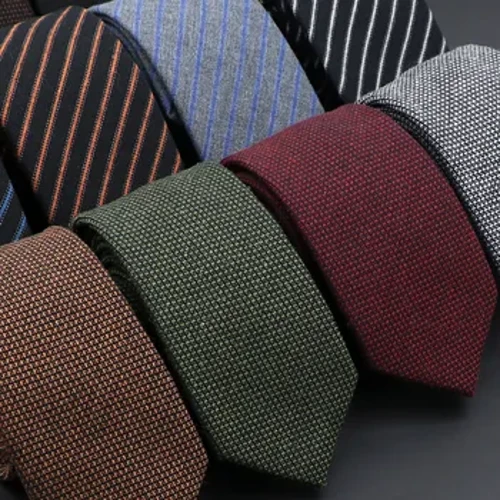 Gwreiddiol Ansawdd Uchel Cotwm Solid Wedi'u Gwneud â Llaw Gwlân Clymau Dynion Necktie Coler Cul Slim Slim Cashmere Affeithwyr Tei Achlysurol