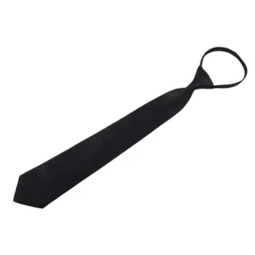 Clip Du Ar Tei Diogelwch Tei Ar Gyfer Dynion Merched Doorman Stiward Matte Du Necktie Du Angladd Tei Dillad Affeithwyr