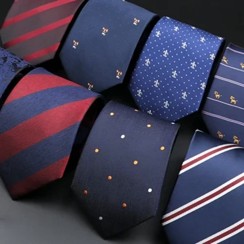 Erkekler üçin täze baglanyşyklar Multfilm it nokatlary Paýsli zolakly moda erkekleriň iş duşuşygy Toý Tuxedo kostýum köýnek gündelik geýim Cravat