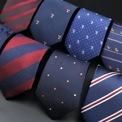 Noutate cravate pentru bărbați desene animate câine cu puncte cachetelele în dungi Moda bărbați întâlnire de afaceri nunta smoking costum cămașă ținută zilnică cravată