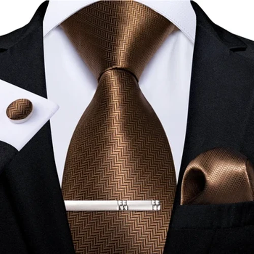 Fuafuaga Auro enaena 8cm Malosi mo alii Fa'aipoipoga Fa'aipoipoga silika ua fusiua taga fa'atafafa Cufflinks Set fa'atasi ai ma se mea alofa kipi fusiua mo ali'i DiBanGu