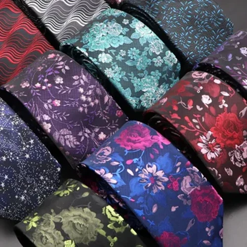 Dyluniad Newydd Dynion Priodas Tie Wave Blodau Tân Gwyllt MeteorFlower Neckties Dynion Busnes Dropshipping Groom Coler Affeithwyr Rhodd