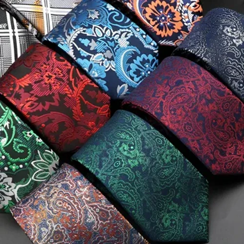 Nyhet Herrslips Blommönstrad Pläd Mönster Röd Blå Grön Slipsar Fritid Affär Bröllopskostym Dagligt slitage Cravat Bröllopsfest Present