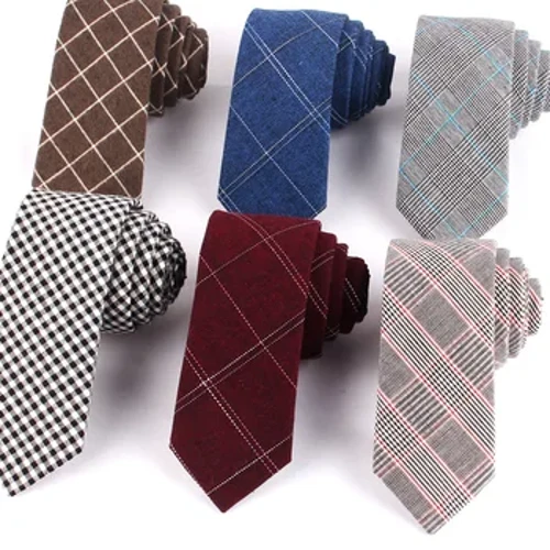 Ceangal Craiceann Cadáis d'Fhir Mná Carbhait Muineál Plaid Ócáideach Do Ghnó Páirtí Neckties Bainise Culaith Dhaoine Fásta Muineál caol Naisc Le Bronntanais