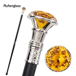 Oranž teemant tüüpi valge jalutuskepp mood dekoratiivne jalutuskepp Gentleman Elegantne Cosplay jalutuskepi nupp Crosier 93cm