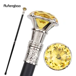 Sariq olmos turi Oq tayoq moda dekorativ yurish qamish Gentleman Elegant Cosplay qamish dastasi Crosier 93cm