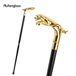 Zlatý luxusní leopard s ocasem Módní vycházková hůl na párty Dekorativní vycházková hůl Elegantní Crosier Knob vycházková hůl 93 cm