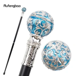 Moviy oq gul to'pi Oq yurish qamish moda dekorativ yurish tayoq Gentleman Elegant Cosplay qamish dastasi Crosier 90cm