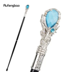 Albastru deschis Tip diamant Alb Baston de mers Moda Decorativ Baston de mers Gentleman Elegant Cosplay Buton de trestie Crosier 93cm