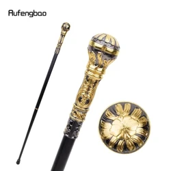 Vàng Đen Sang Trọng Tay Cầm Tròn Thời Trang Tập Đi Cho Đảng Trang Trí Đi Bộ Mía Thanh Lịch Crosier Núm Tập Đi Hình 93Cm