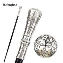 Hoa Trắng Đi Bộ Mía Thời Trang Trang Trí Tập Đi Hình Quý Ông Thanh Lịch Cosplay Mía Núm Crosier 90Cm