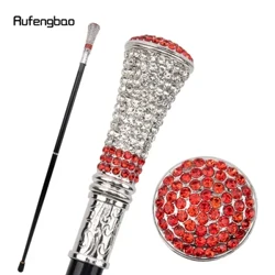 Diamantan Saorga Bán Dearg Cána Siúil Faisean bata siúil Maisiúil Duine Uasal Galánta Cosplay Cána Crosier 92.5cm