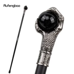Dragon Claw haarats tumemust klaaskuul hõbedane jalutuskepp mood Dekoratiivne jalutuskepp Cosplay kepi nupp Crosier 93cm