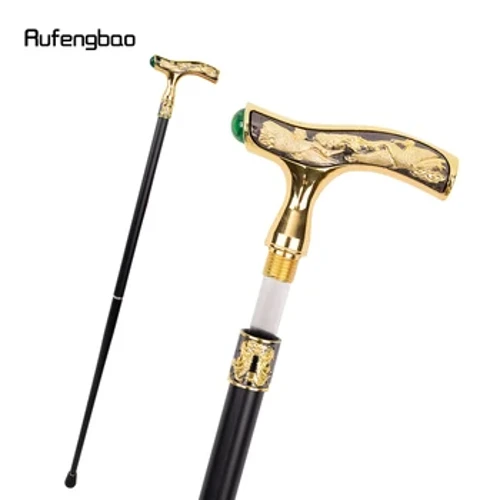 Cần Cẩu Đi Mía Đá Quý Xanh Ẩn Đĩa Tự Vệ Thời Trang Mía Đĩa Cosplay Crosier Dính 93Cm