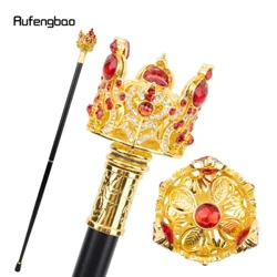 Kuldpunase krooniga kunstlik teemant jalutuskepp, mood, dekoratiivne jalutuskepp Gentleman, elegantne Cosplay jalutuskepp, 95 cm