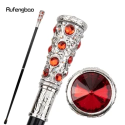 Valge, punane kunstlik teemant jalutuskepp, mood dekoratiivne jalutuskepp Gentleman, elegantne jalutuskepp, Crosier, 93 cm
