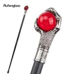 Vuốt Rồng Nắm Thủy Tinh Màu Đỏ Bóng Bạc Đi Bộ Mía Thời Trang Trang Trí Tập Đi Hình Cosplay Mía Núm Crosier 93Cm