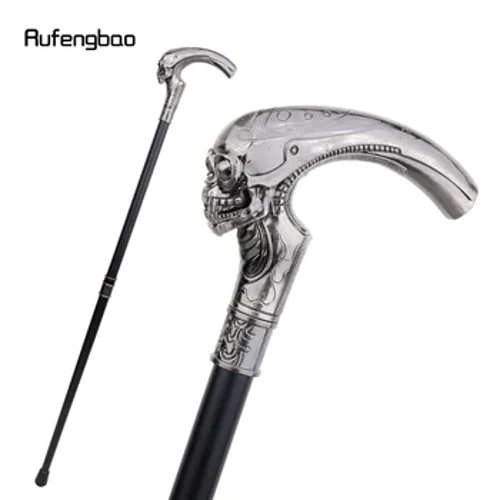 Đầu Dài Đầu Lâu Thời Trang Tập Đi Hình Trang Trí Ma Cà Rồng Cospaly Vintage Đảng Thời Trang Đi Bộ Mía Halloween Crosier 93Cm
