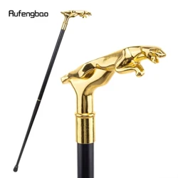 Kuldne luksuslik Leopardi käepidemega jalutuskepp peo jaoks dekoratiivne jalutuskepp Elegantne jalutuskepp Crosier Knob 93 cm