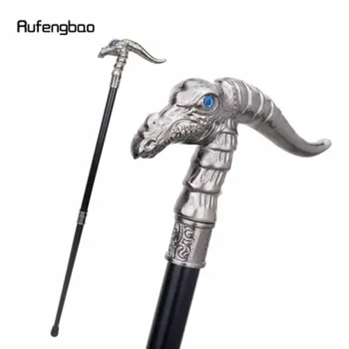 Modré oko Dinosaurus módna vychádzková palica Ozdobná palica Cospaly Vintage Party Módna vychádzková palica Crosier 93 cm