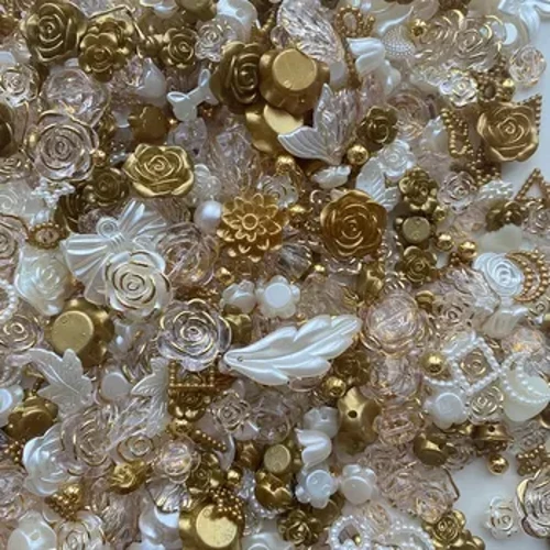 30g/påse Mixed Barock Rose Imitation Pearl Bow DIY Accessories