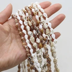 145 tk Natural Shell kaelakee 60 cm pikk valge teo kujuga helmed ehete valmistamiseks DIY kaelakee käevõru tarvikud