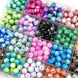 ʻO 4/6/8/10mm ʻano hou 4/6/8/10mm ʻano Poʻa Poʻe Makani ʻOloose Spacer Beads no ka hana ʻana i nā mea kūʻai lima DIY