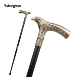Pen Eryr Copr gyda Ffon Gerdded Rhinestone Parti Ffasiwn Ffon Gerdded Cain Addurniadol Cospaly Cane Knob Crosier 90cm