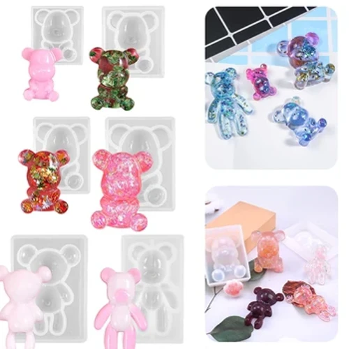 3D Bear Paw Epoxy Resin Silikone Forme, Animal Silikone Forme til Støbning Candy Fondant Kage Craft DIY dekoration
