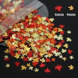 Holographic Resin Filler Maple Daun Payet Emas Perak Glitter Epoxy Resin Mengisi Serpihan DIY Anting-Anting Perlengkapan Pembuatan Perhiasan