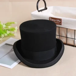 2024 ýüň tekiz adam iň ýokary şlýapa moda Fedora şlýapalar Köpugurly Panamanyň jadygöý kapy Jentelmen silindr gaýyş Steampunk Unisex Elegant