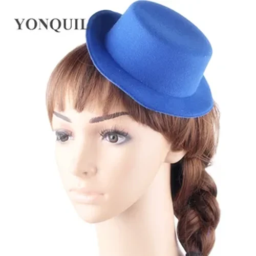 17 CM Top Het Plant Sioe Parti Plant Penawd Ar Gyfer Merched Sioe Briodas Affeithwyr Gwallt DIY Penwisg Merched Cain Fedora Cap