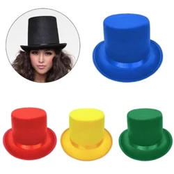 Rullbrätter hög topp hatt för vuxna bowlare Hatt Magiker Hatt Halloween Party Hatt Cosplay Kostym Scenshow Huvudbonader