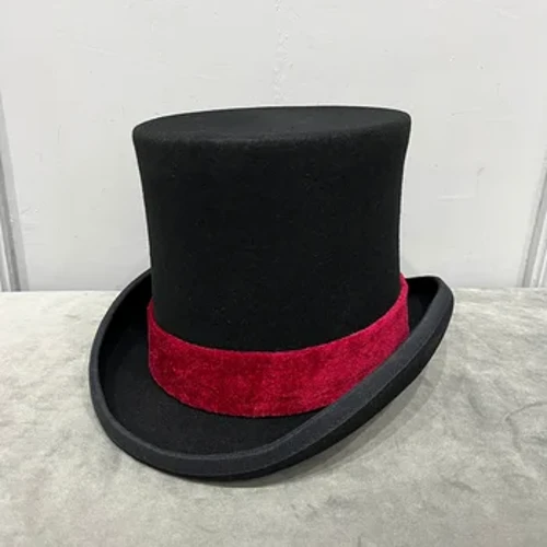 Vent britannique en Europe et casquette de gentleman, chapeau haut-de-forme pour performance sur scène, mode rétro et personnalité, chapeau de président