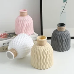 Vasă de flori modernă Imitație de ghiveci din ceramică Decor pentru casă Vasă din plastic Aranjament de flori în stil nordic Decorare pentru casă