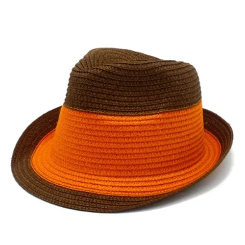 Wiosna/lato moda mały cylinder wersja koreańska parasolka słomkowy kapelusz słońce kapelusz przeciwsłoneczny Color Block krem ​​przeciwsłoneczny kapelusz na plażę brytyjski kapelusz jazzowy